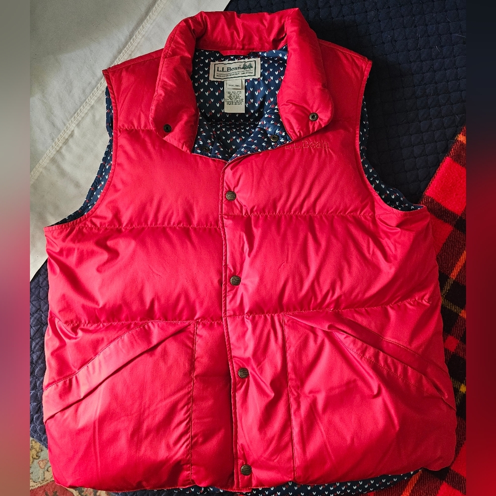 L.L. Bean Adult Bean's Trail Model Down Vest '82 NWOT